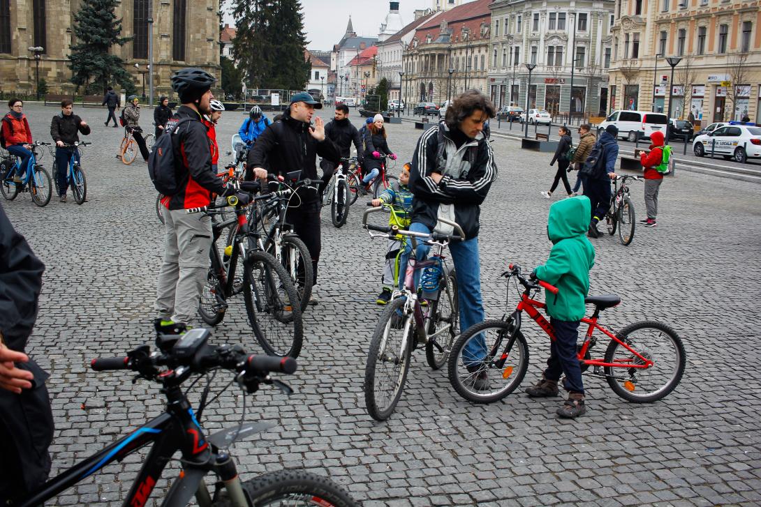 Az eső sem tántorította el a kerékpáros felvonulókat