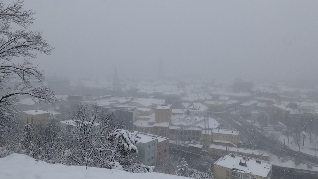 VIDEÓ - Ilyen volt Kolozsvár a Fellegvárról hétfő délután