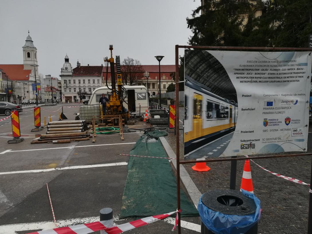 Metró Kolozsváron: a Főtéren is fúrnak