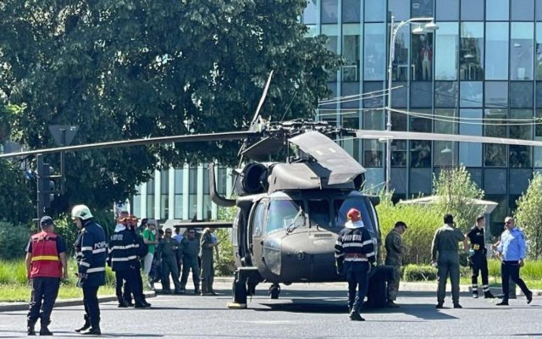 Kényszerleszállást hajtott végre  egy helikopter Bukarest belvárosában